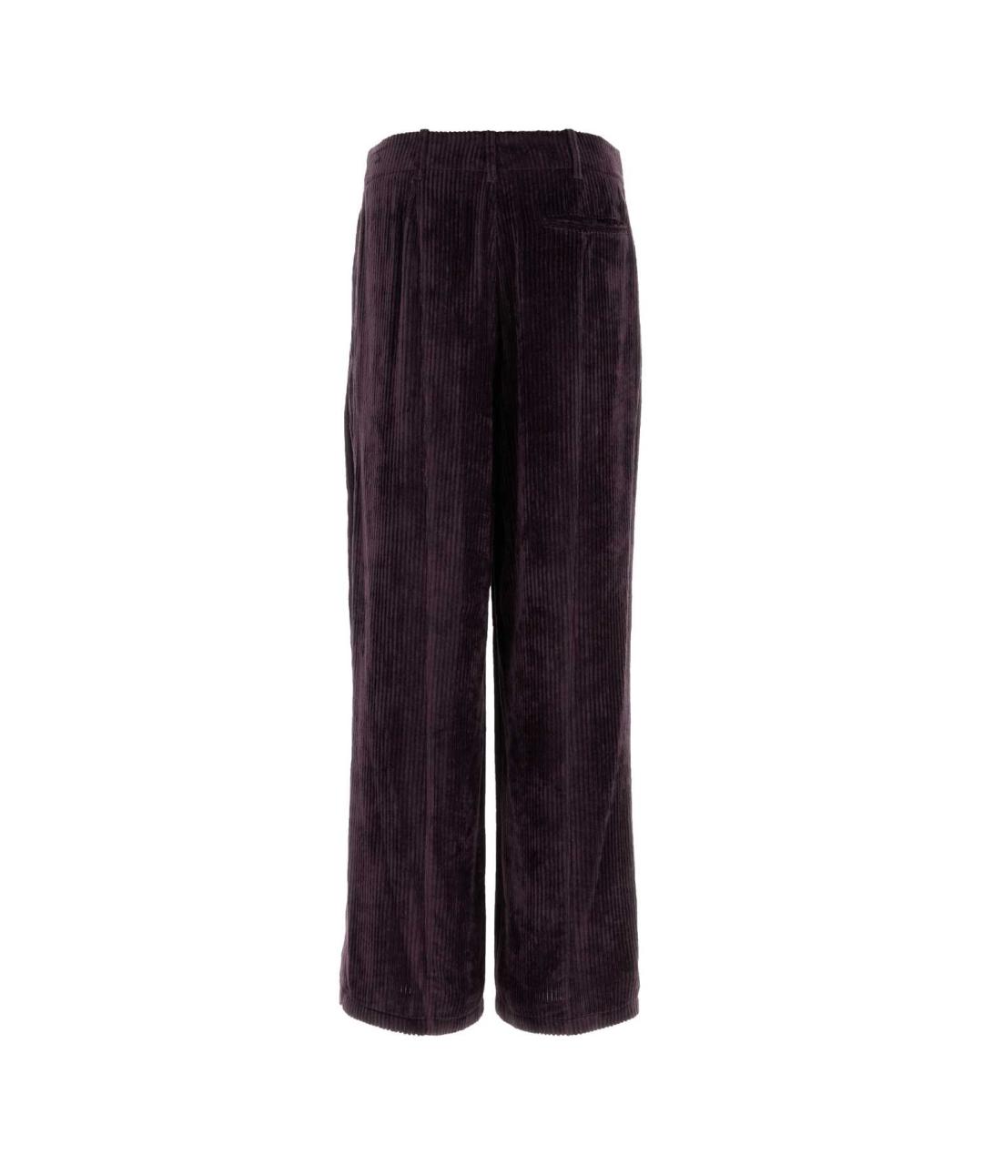 GIORGIO ARMANI Фиолетовые вискозные повседневные брюки, фото 2