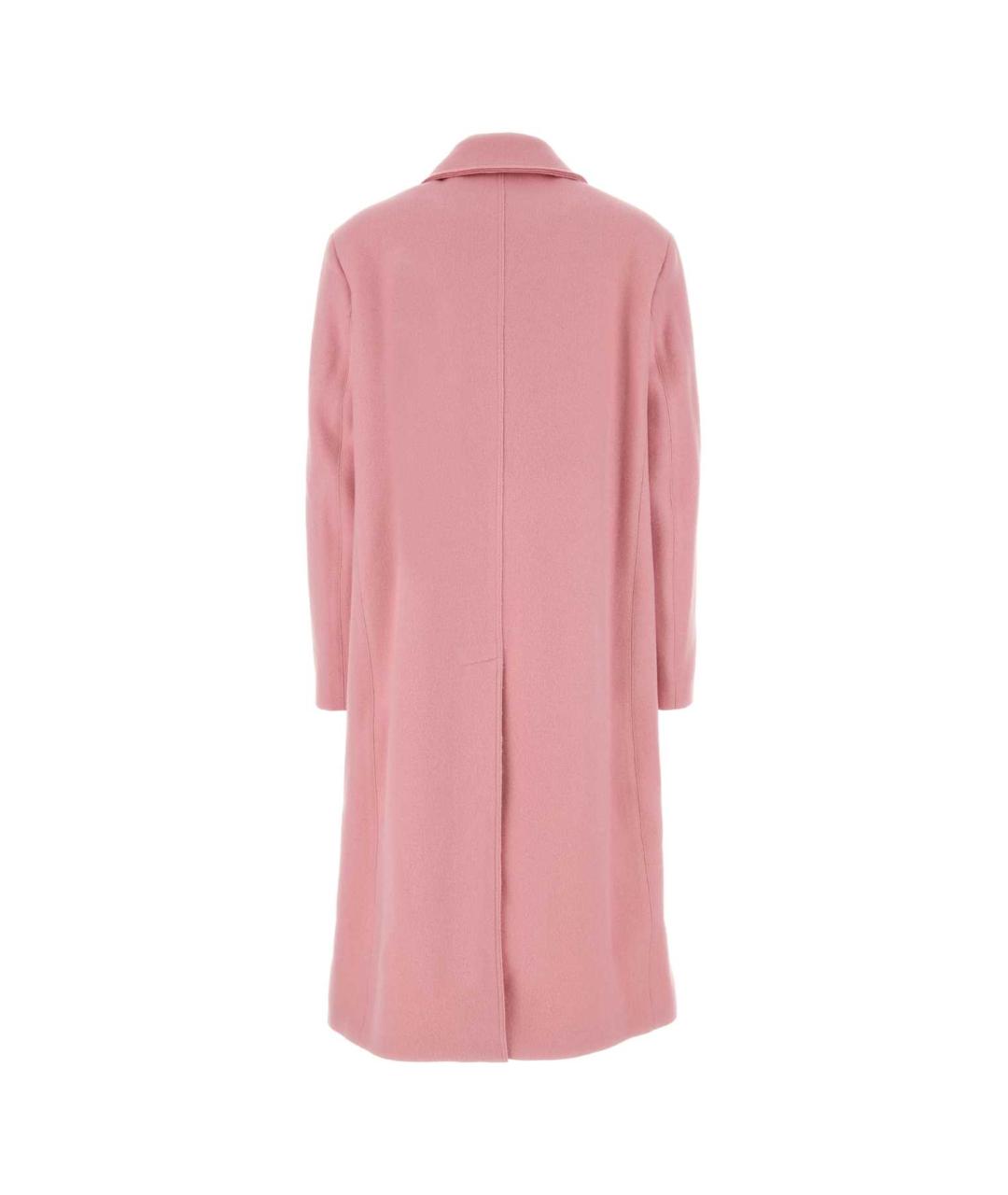 JIL SANDER Розовое шерстяное пальто, фото 2