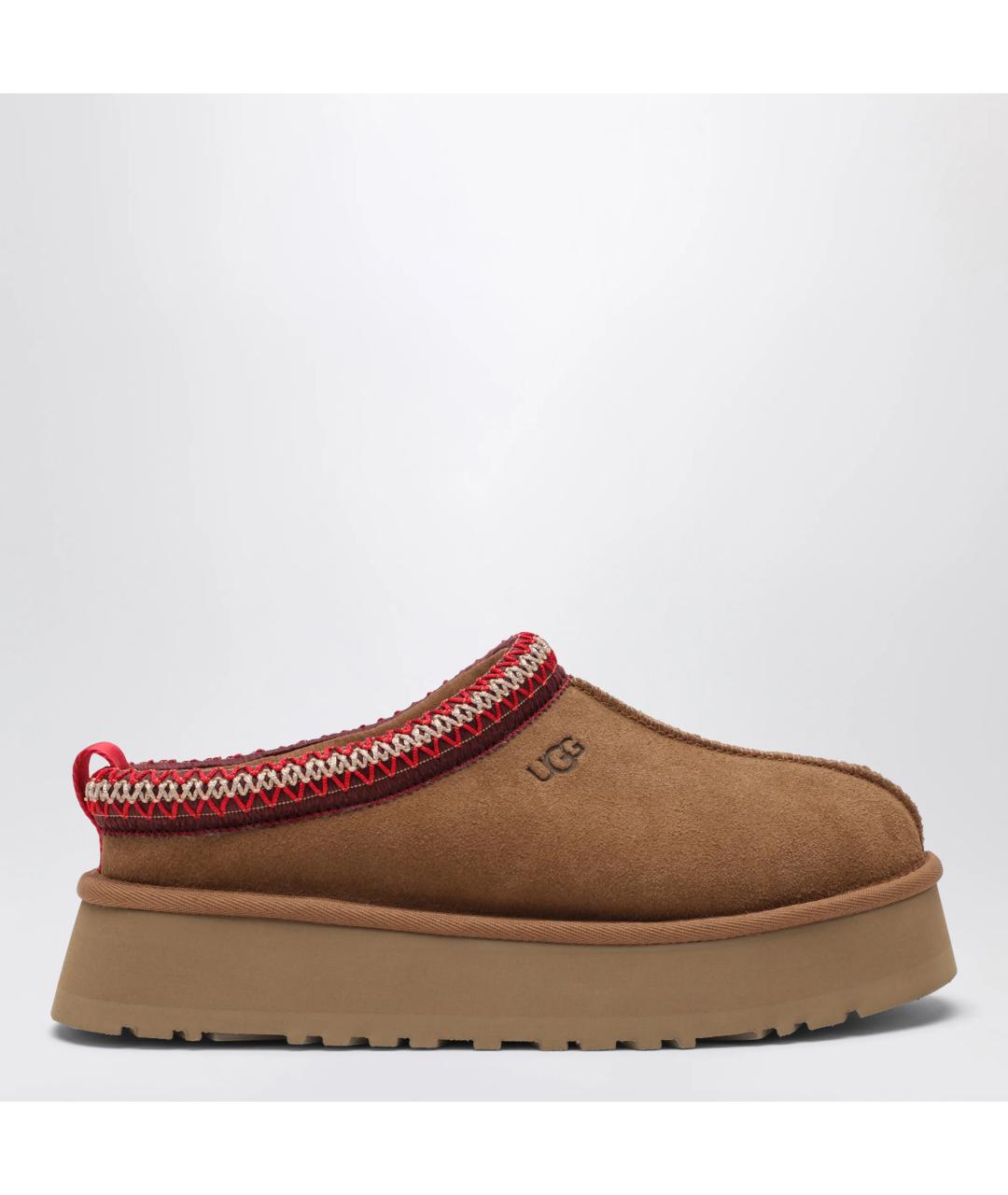 UGG Бежевые замшевые сабо, фото 3