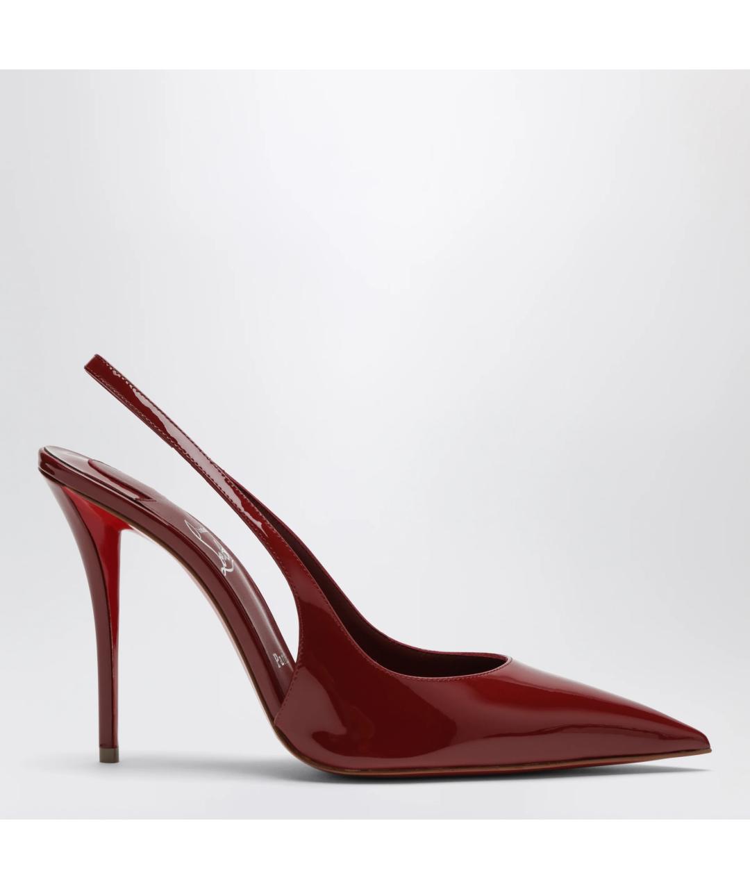 CHRISTIAN LOUBOUTIN Красные туфли из лакированной кожи, фото 3