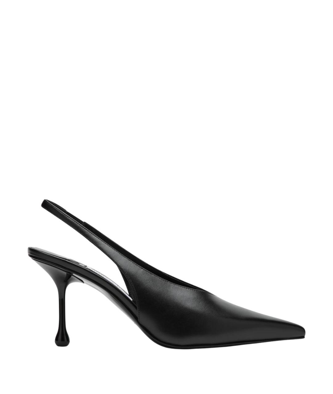 JIMMY CHOO Черные кожаные туфли, фото 1