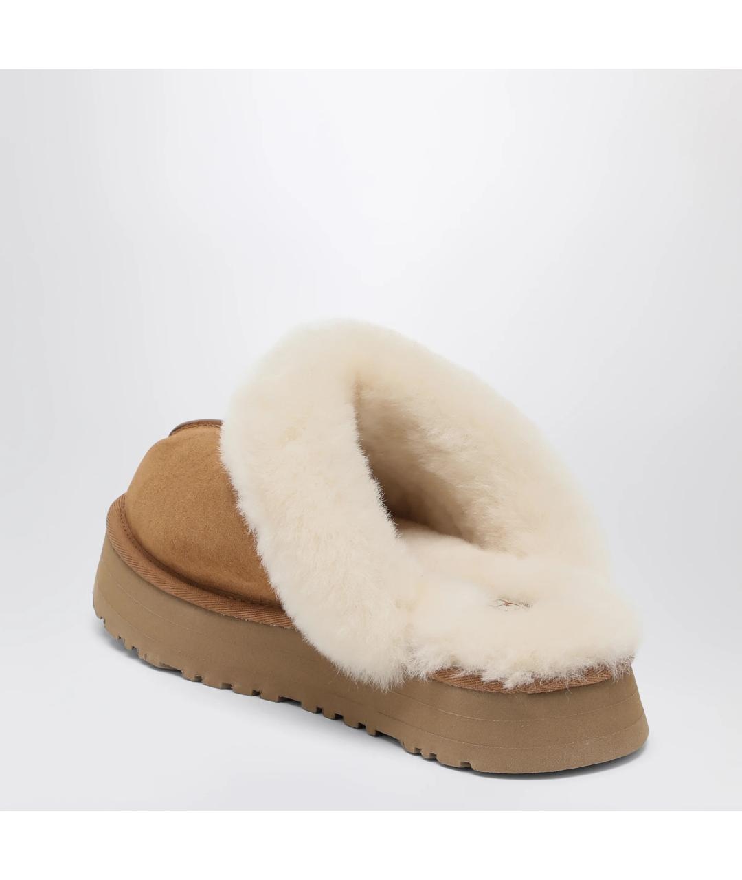 UGG Бежевые замшевые сабо, фото 2