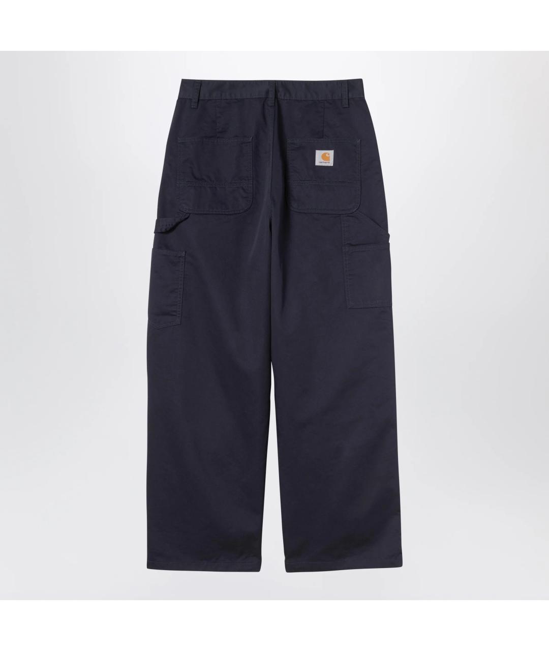 CARHARTT WIP Синие хлопковые повседневные брюки, фото 2
