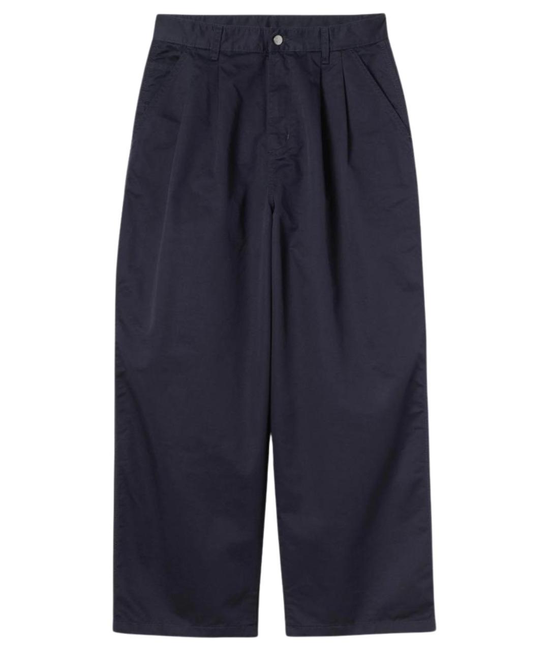 CARHARTT WIP Синие хлопковые повседневные брюки, фото 1