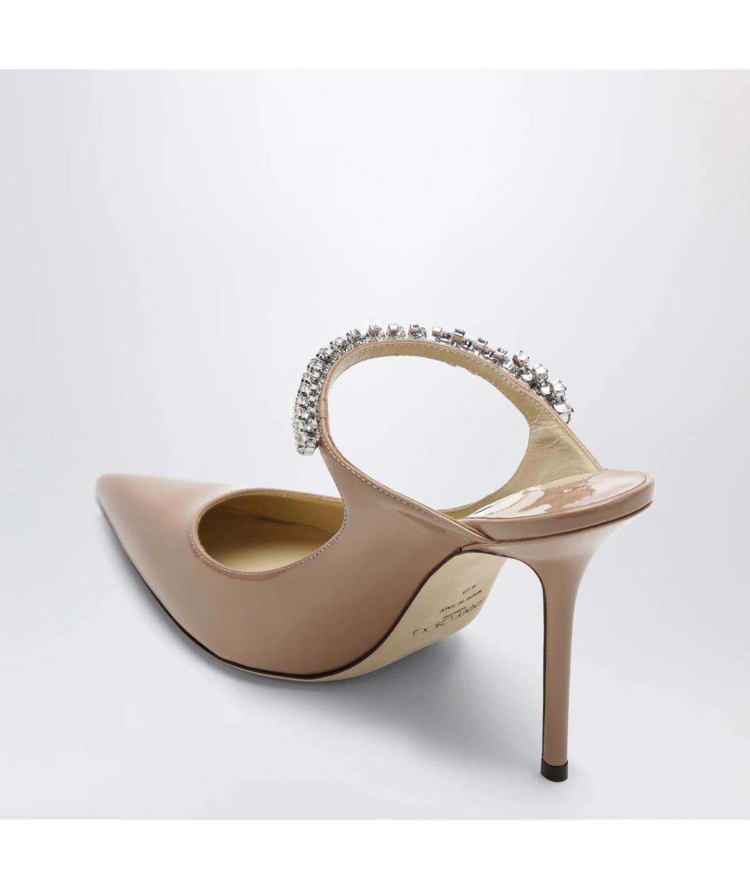 JIMMY CHOO Розовые мюли из лакированной кожи, фото 2