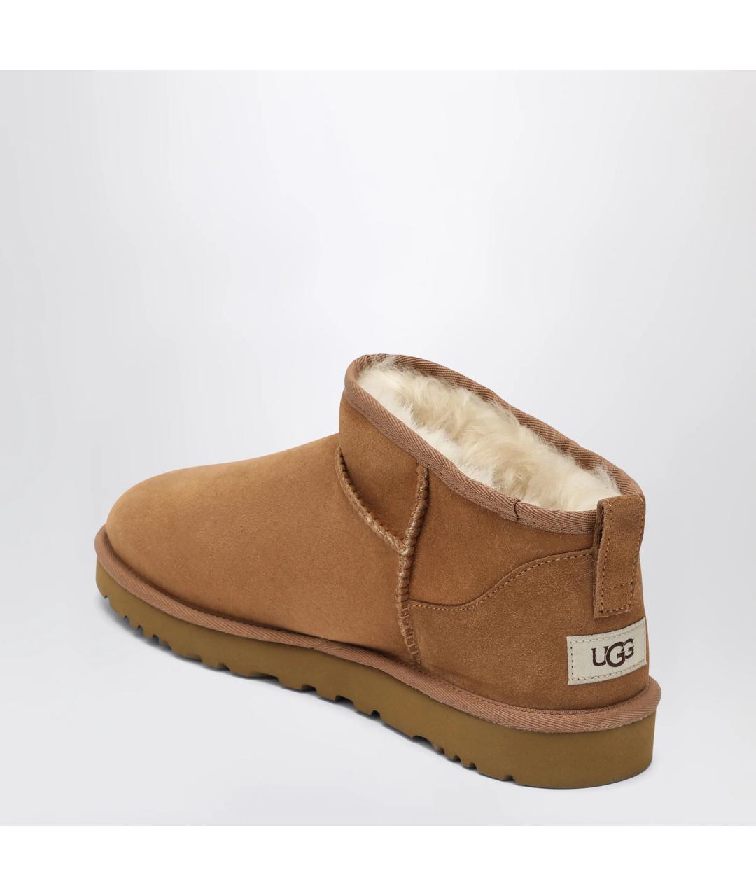 UGG Бежевые замшевые низкие ботинки, фото 2