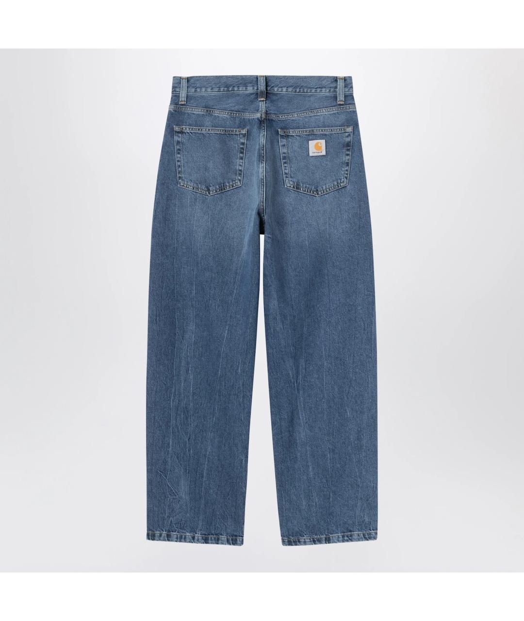 CARHARTT WIP Синие хлопковые прямые джинсы, фото 2