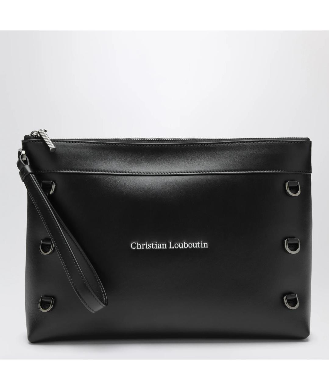 CHRISTIAN LOUBOUTIN Черная кожаная папка для документов, фото 3