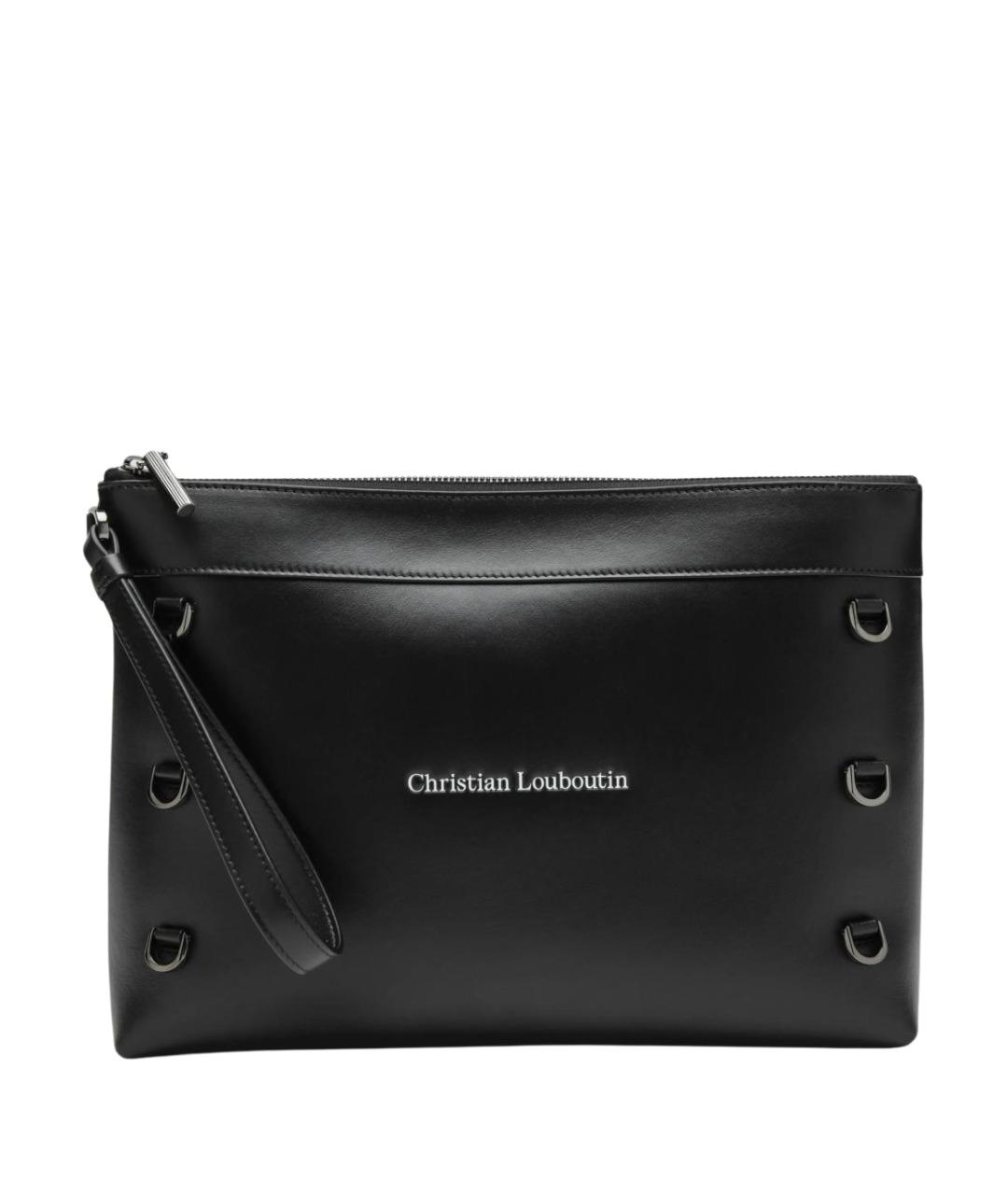 CHRISTIAN LOUBOUTIN Черная кожаная папка для документов, фото 1