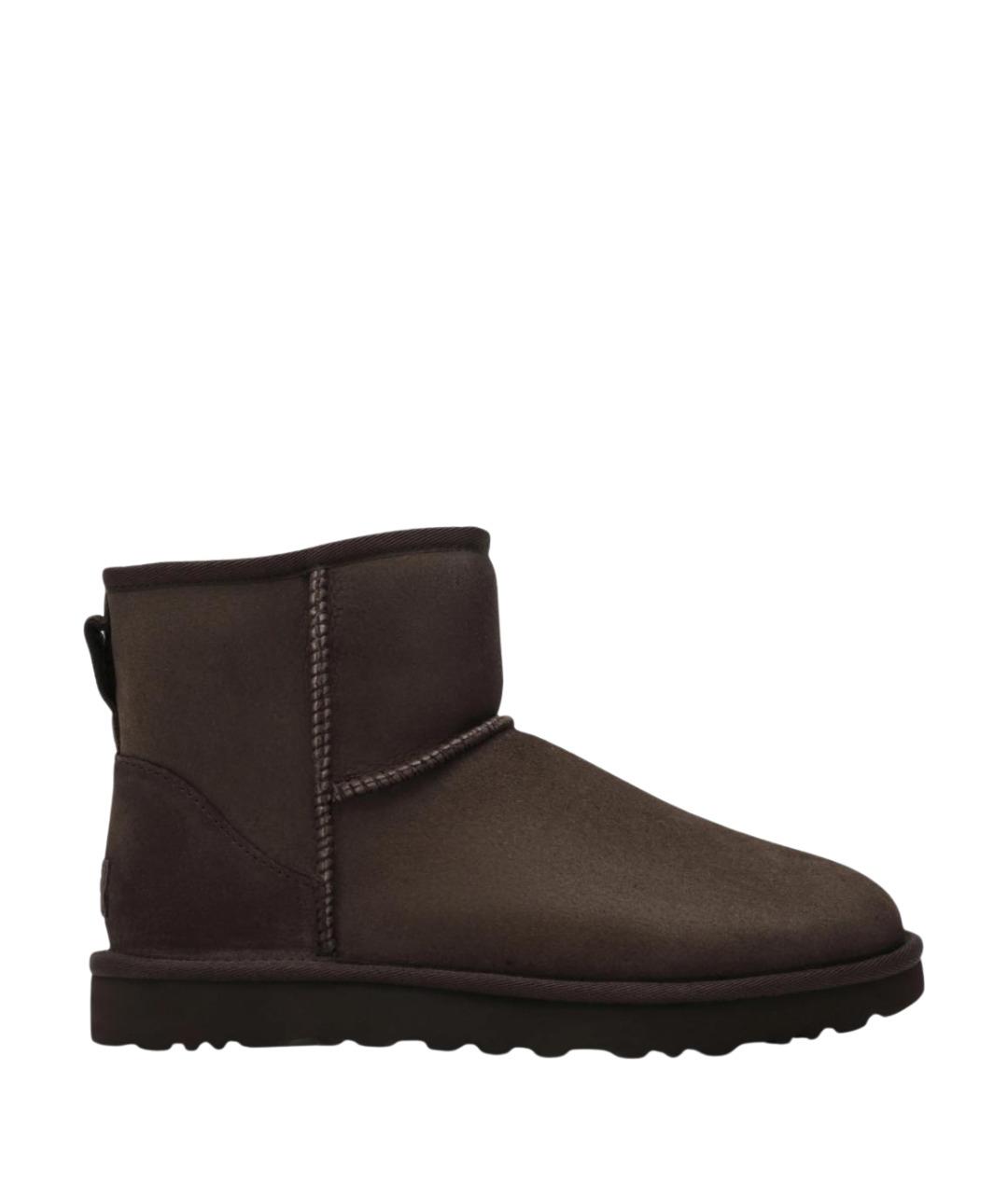 UGG Коричневые замшевые полусапоги, фото 1