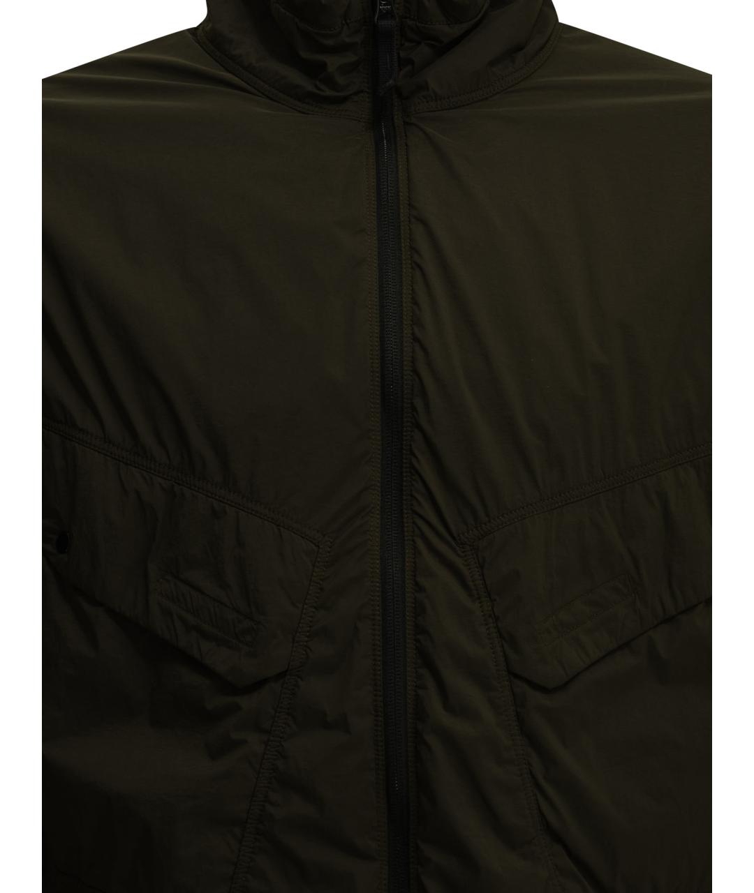 STONE ISLAND Зеленая полиамидовая куртка, фото 3