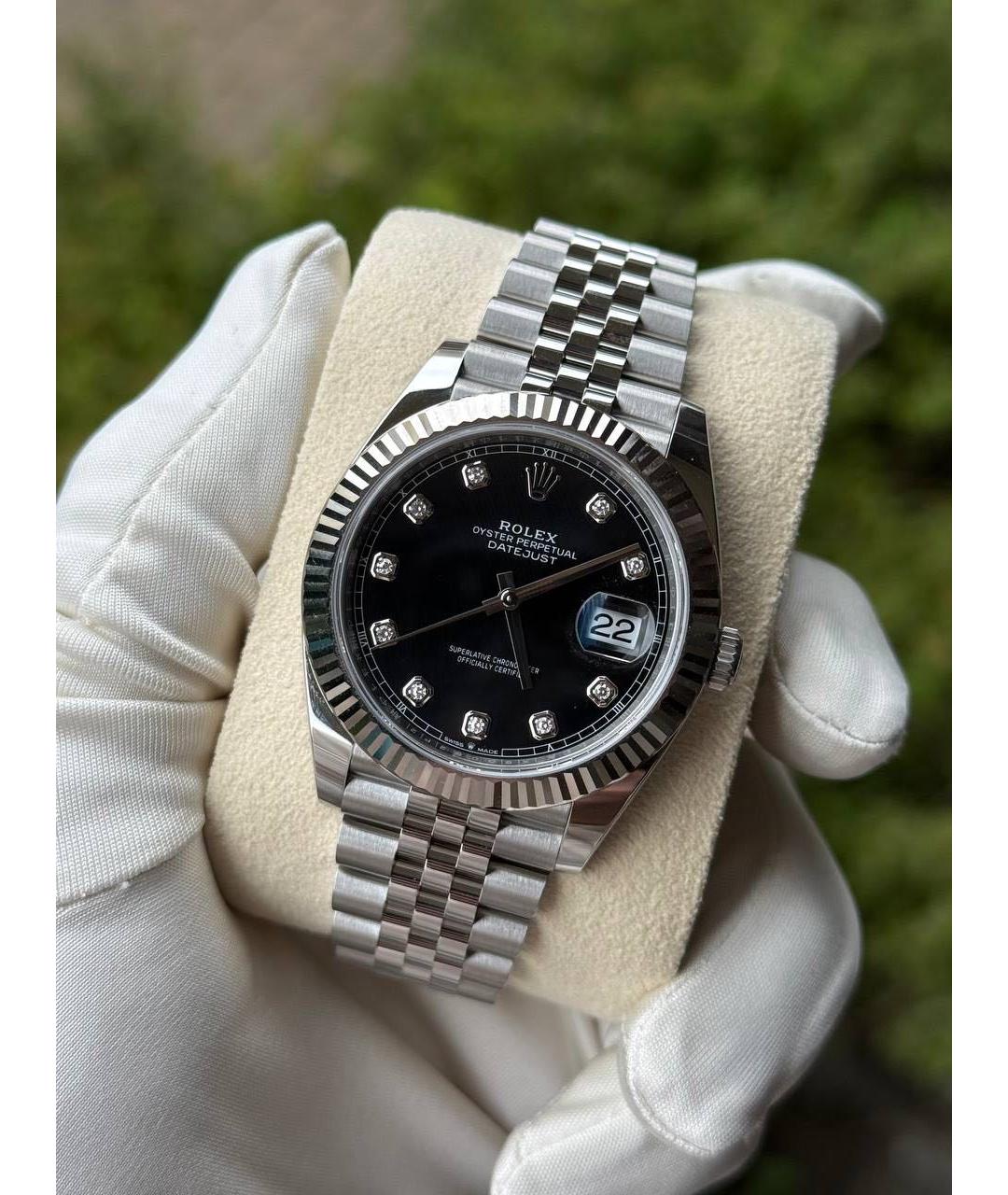 ROLEX Черные часы, фото 4