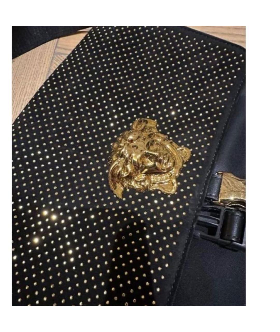 VERSACE Черная нейлоновая сумка через плечо, фото 2