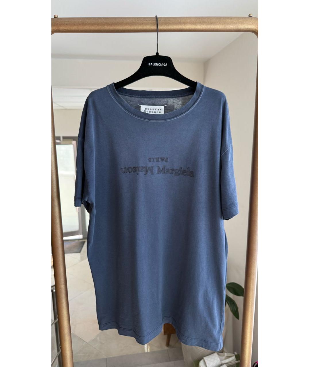 MAISON MARGIELA Темно-синяя футболка, фото 2