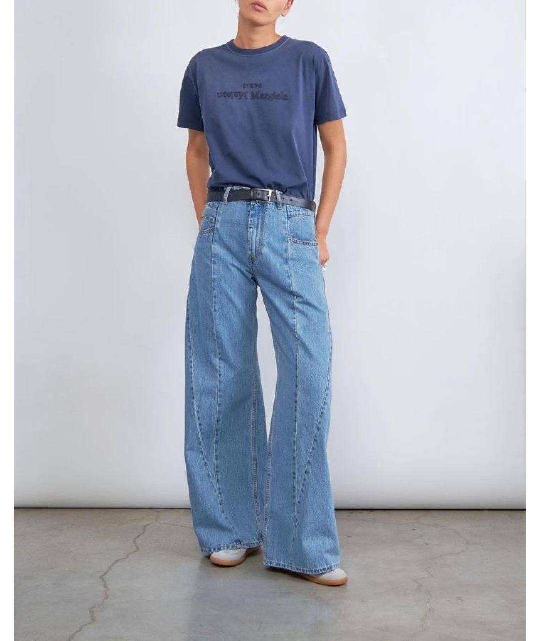 MAISON MARGIELA Темно-синяя футболка, фото 4