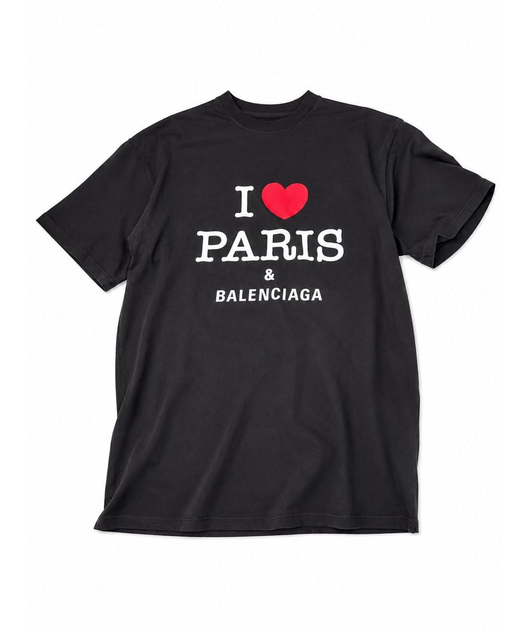 BALENCIAGA Черная футболка, фото 1