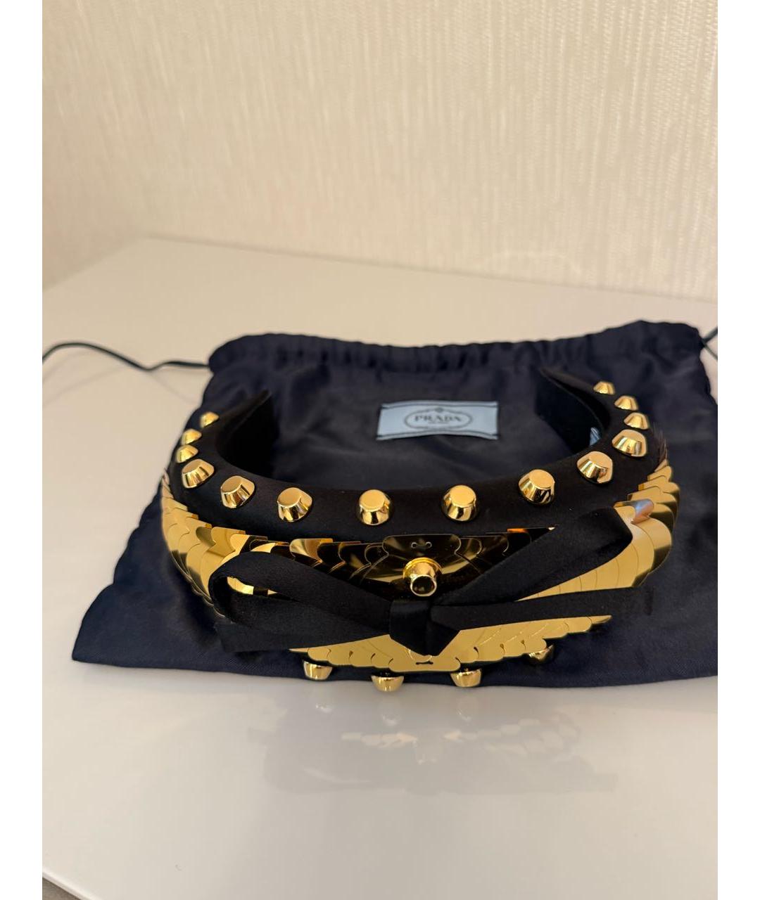 PRADA Черный ободок, фото 2