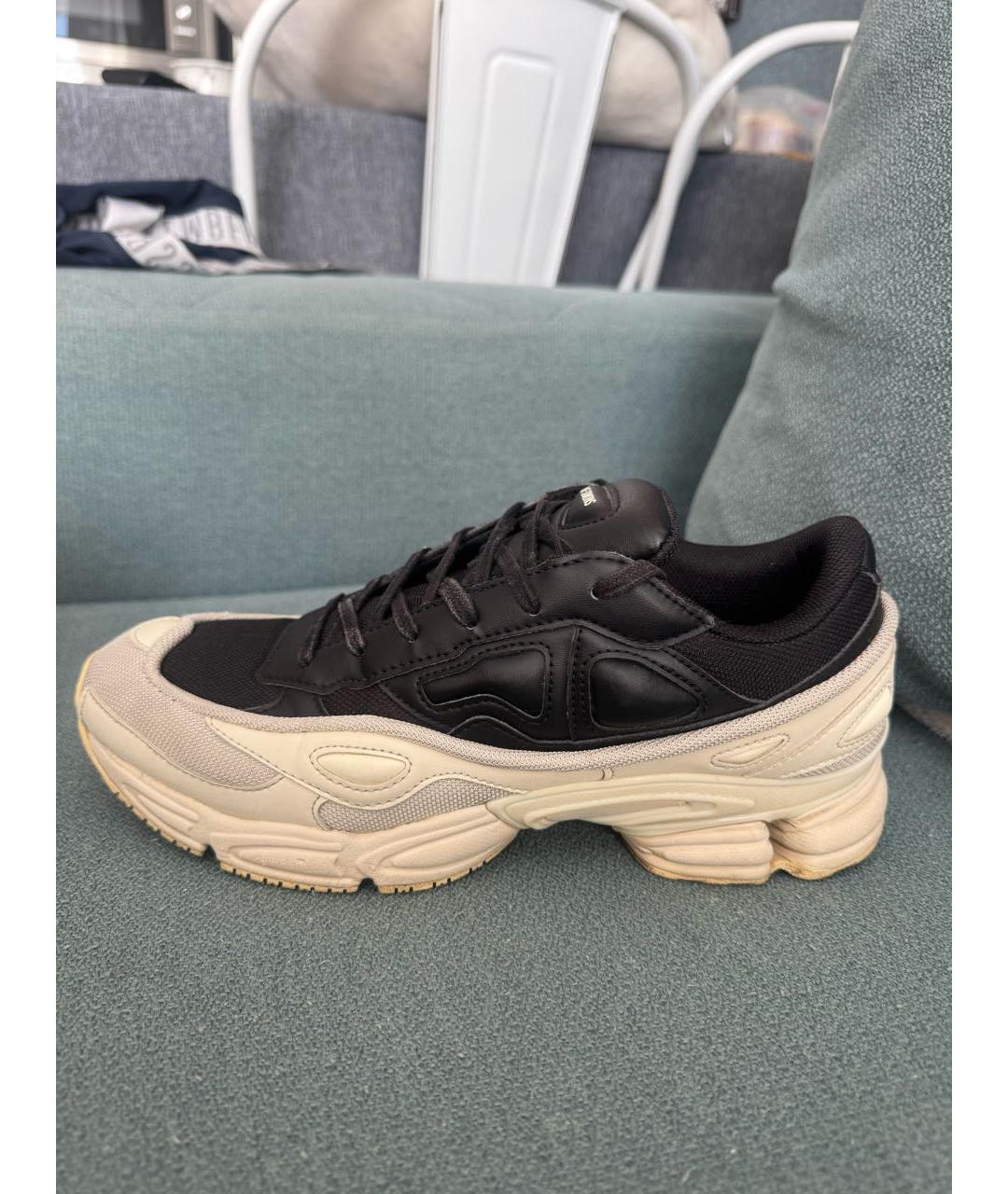 ADIDAS X RAF SIMONS Черные текстильные низкие кроссовки / кеды, фото 9