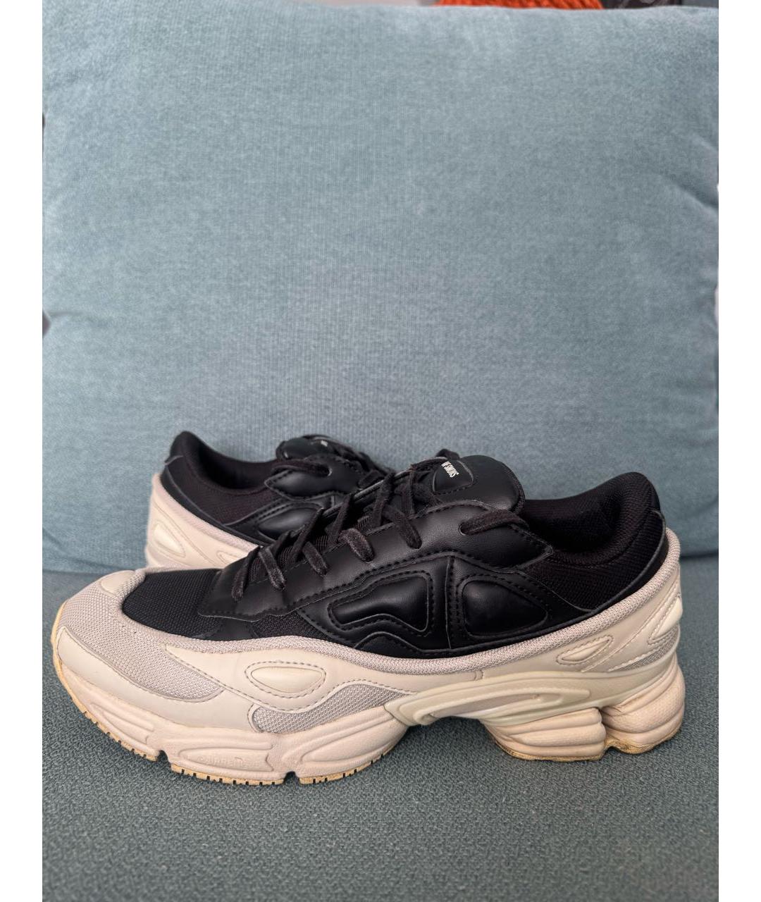 ADIDAS X RAF SIMONS Черные текстильные низкие кроссовки / кеды, фото 6