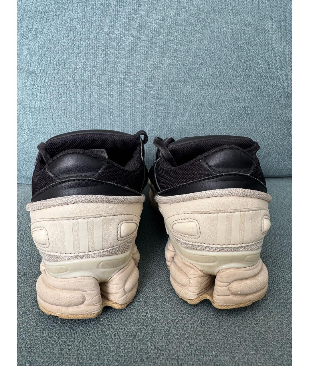 ADIDAS X RAF SIMONS Черные текстильные низкие кроссовки / кеды, фото 4