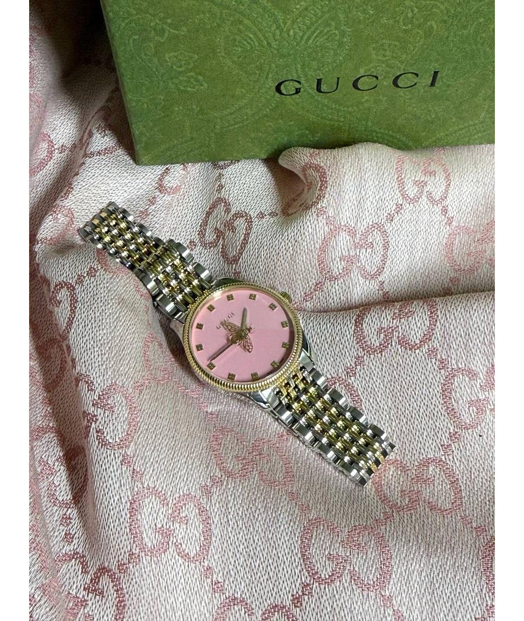 GUCCI Розовые часы, фото 3
