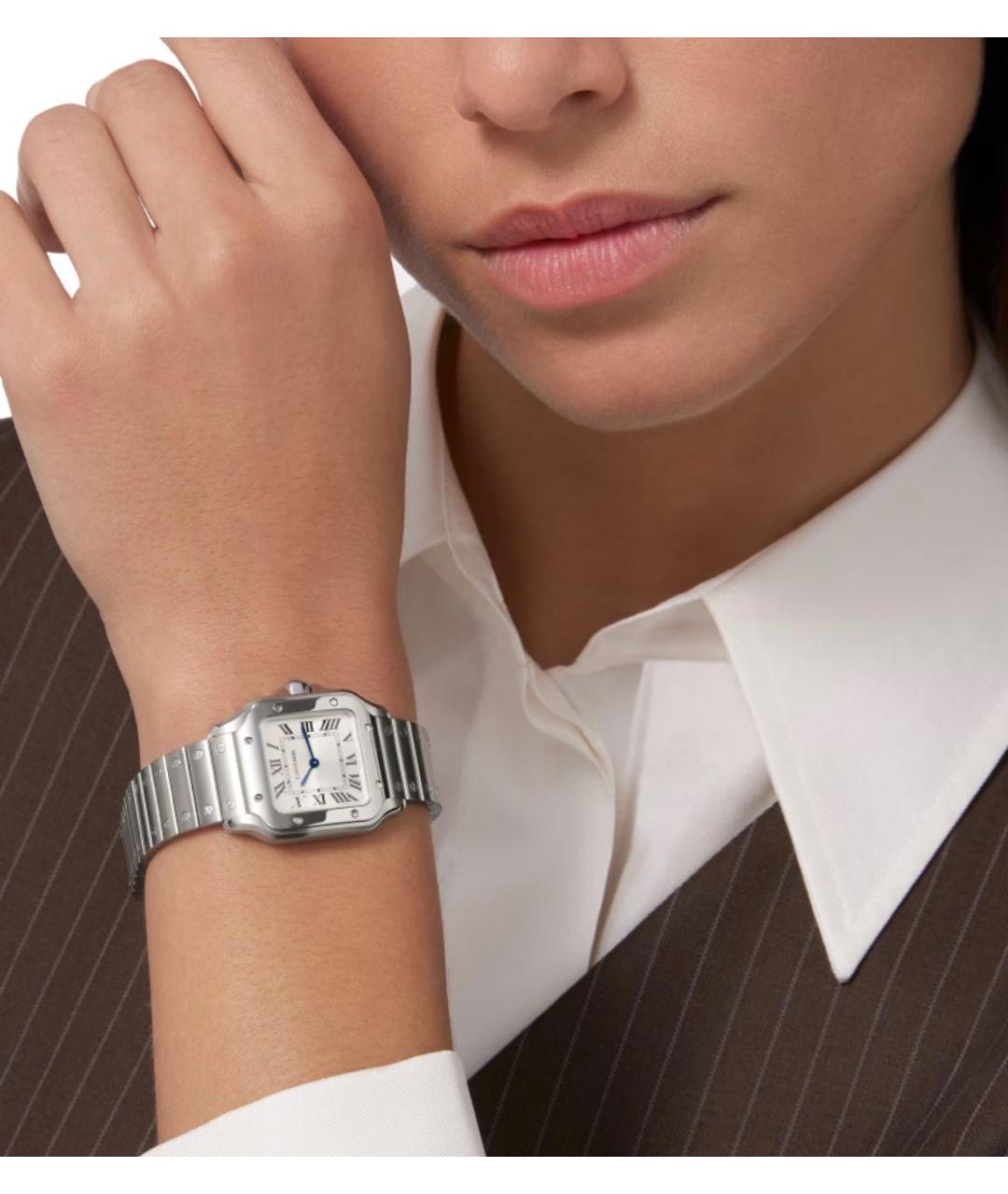CARTIER Серебряные часы, фото 3