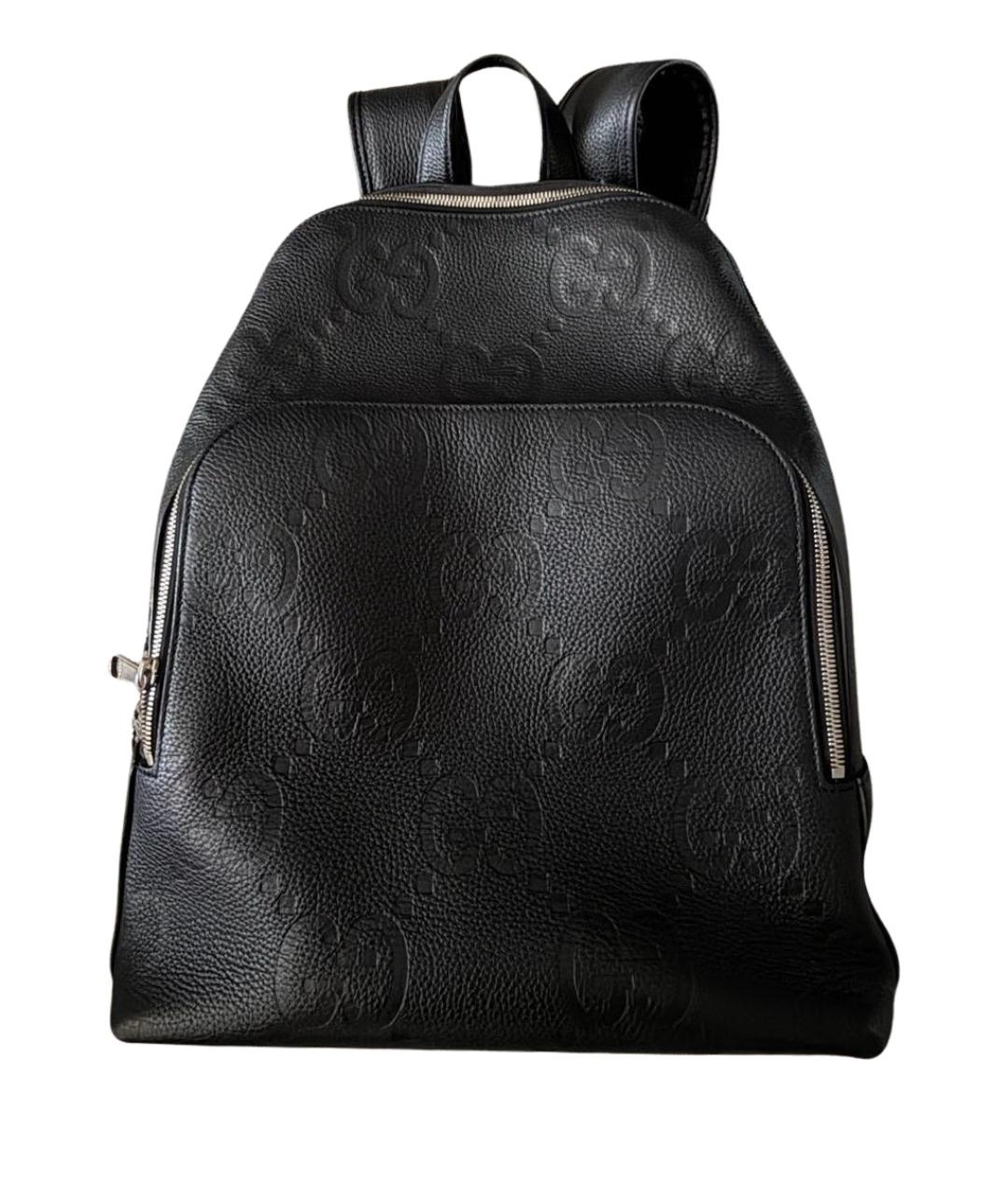 GUCCI Черный кожаный рюкзак, фото 1