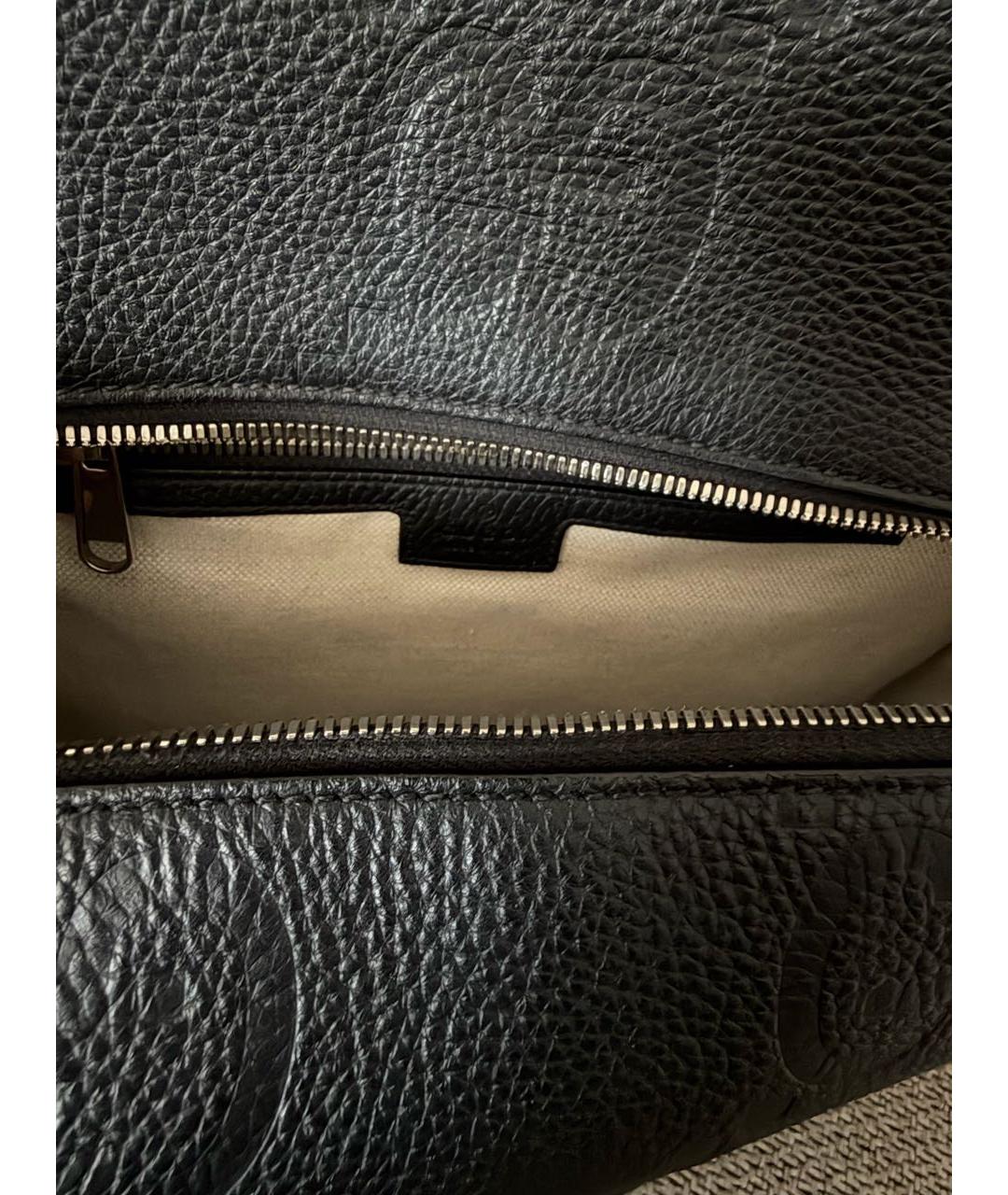 GUCCI Черный кожаный рюкзак, фото 4