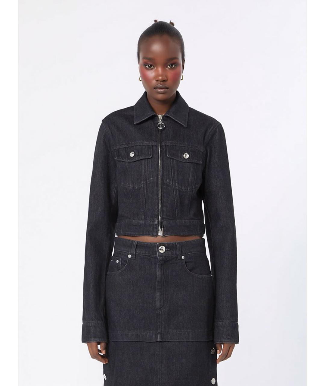 SPORTMAX Черная хлопковая куртка, фото 3