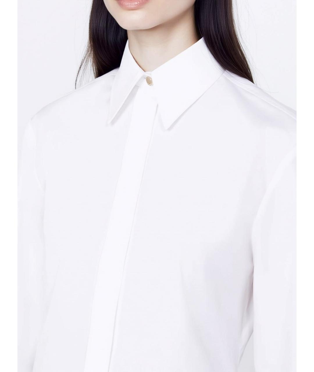 SPORTMAX Белая хлопковая рубашка, фото 5