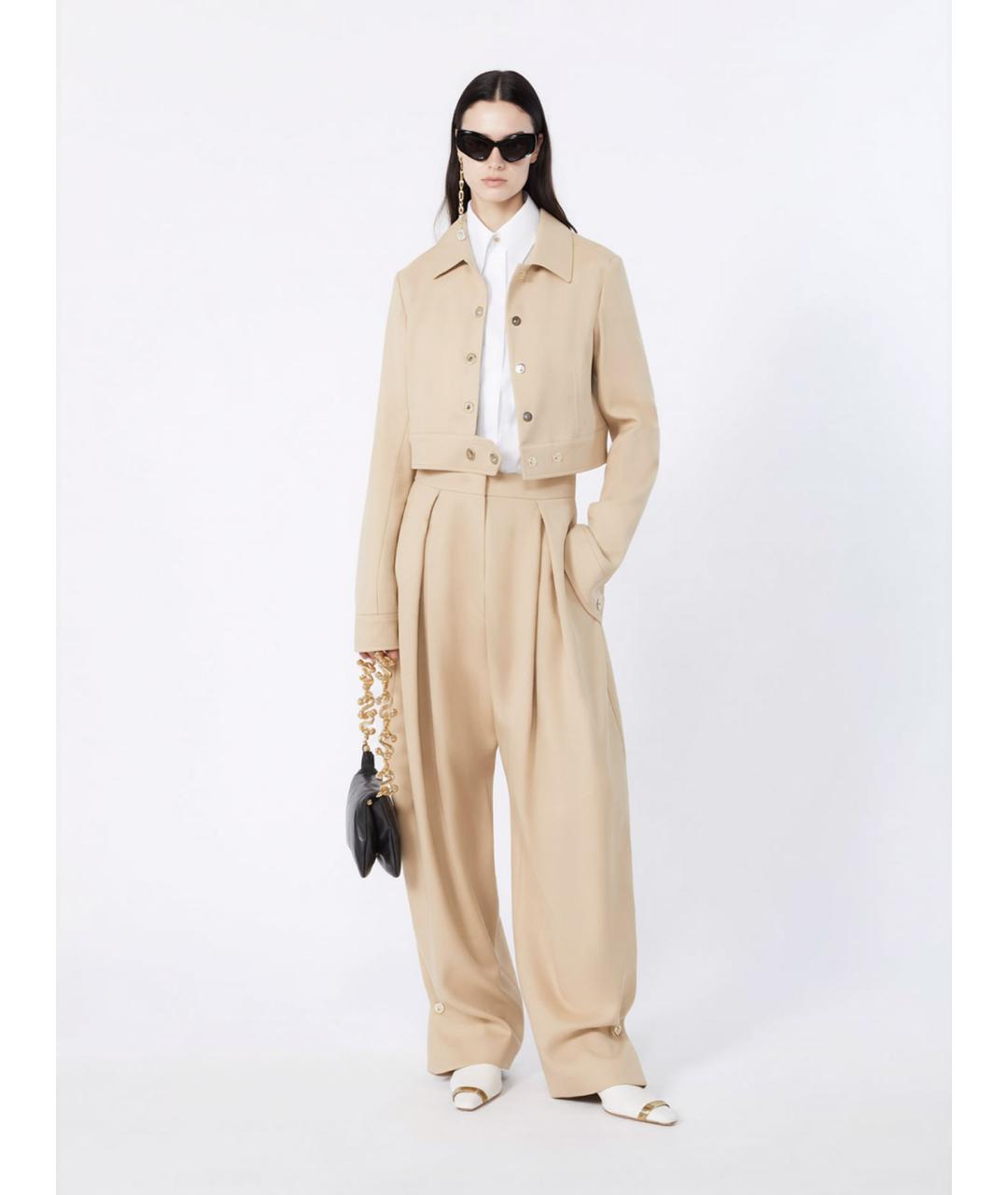 SPORTMAX Белая хлопковая рубашка, фото 2