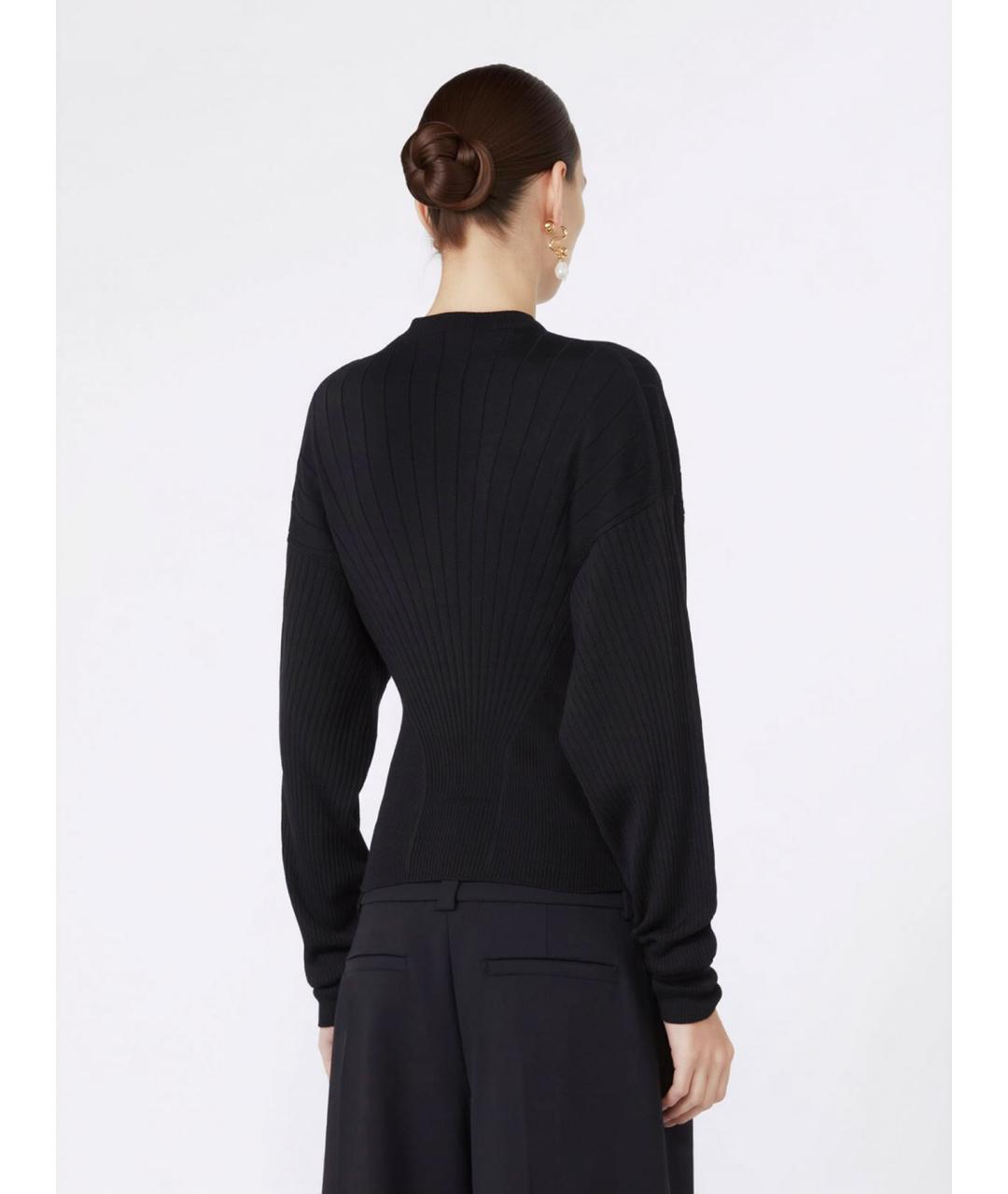 SPORTMAX Черный шерстяной джемпер / свитер, фото 3