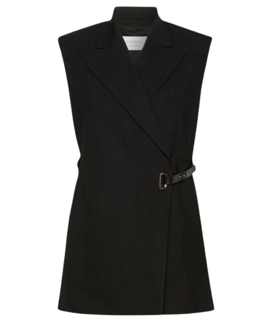 SPORTMAX Черный вискозный жилет, фото 1
