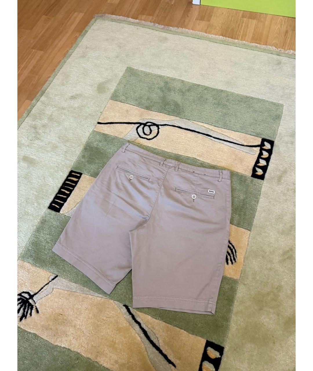 HUGO BOSS Бежевые хлопковые шорты, фото 2