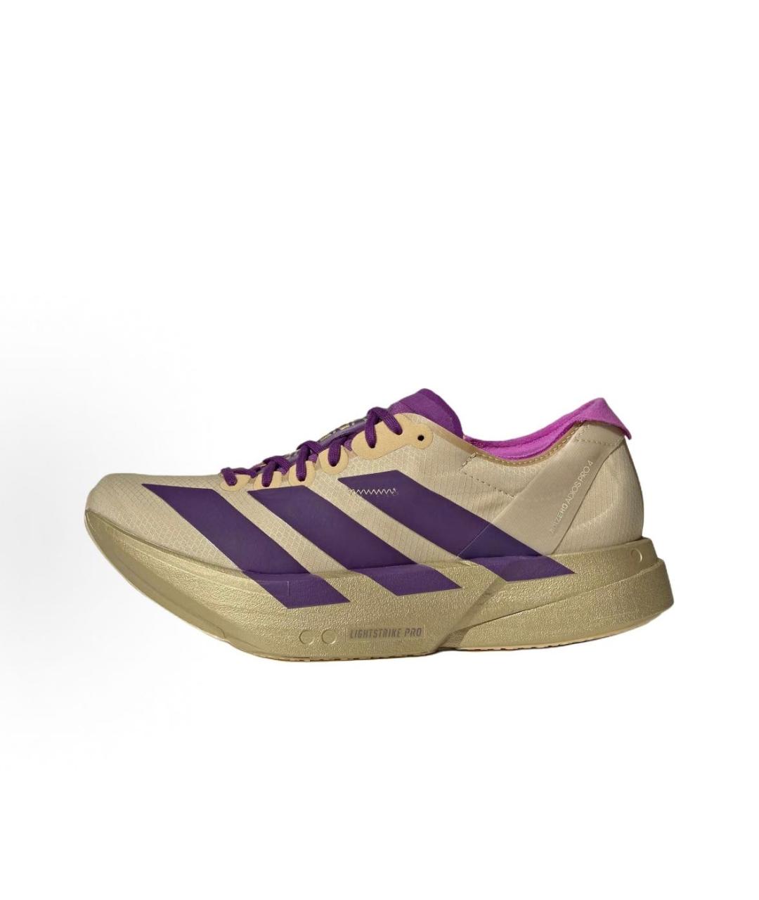 ADIDAS Бежевые текстильные низкие кроссовки / кеды, фото 2
