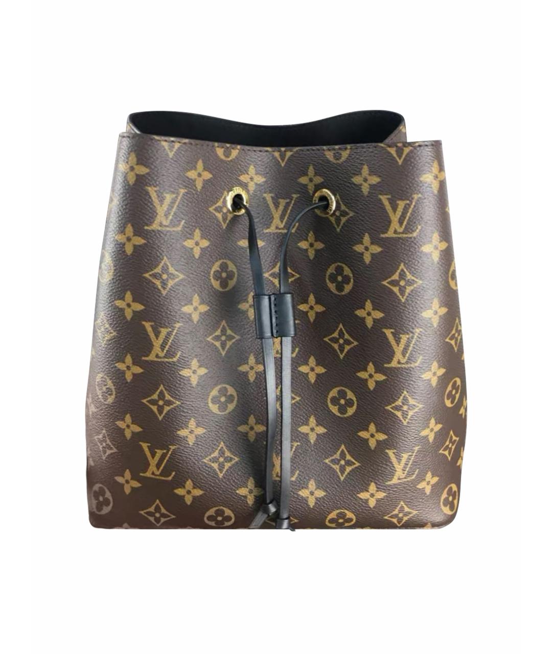 LOUIS VUITTON Коричневая сумка тоут из канвы, фото 1