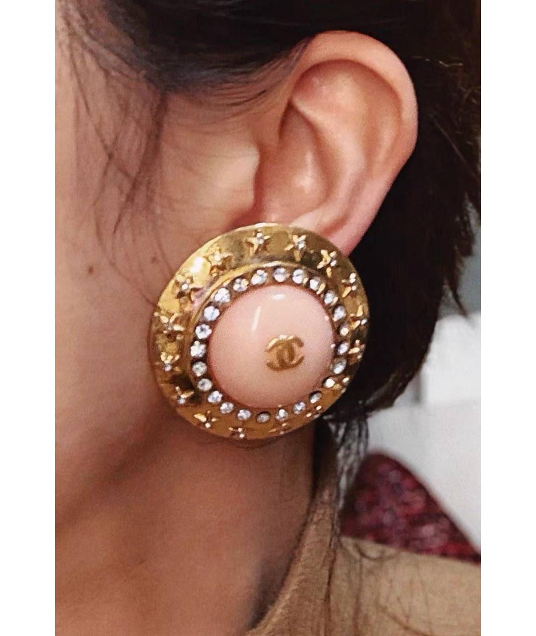 CHANEL Коралловые клипсы, фото 2