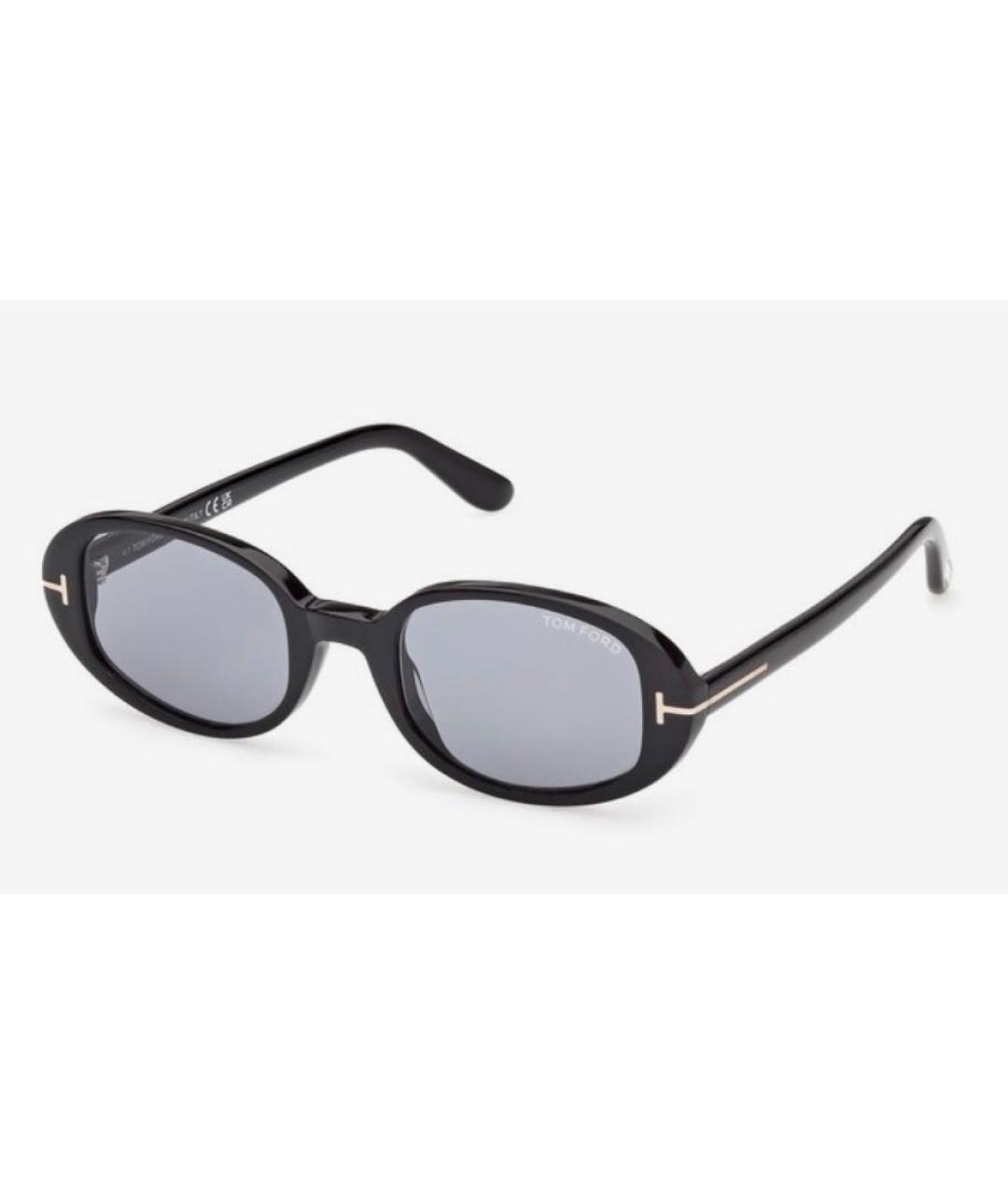 TOM FORD Черные пластиковые солнцезащитные очки, фото 5