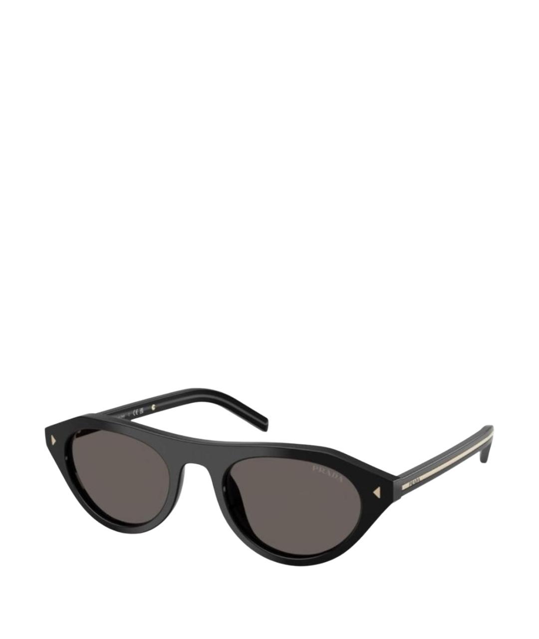 PRADA Черные пластиковые солнцезащитные очки, фото 1
