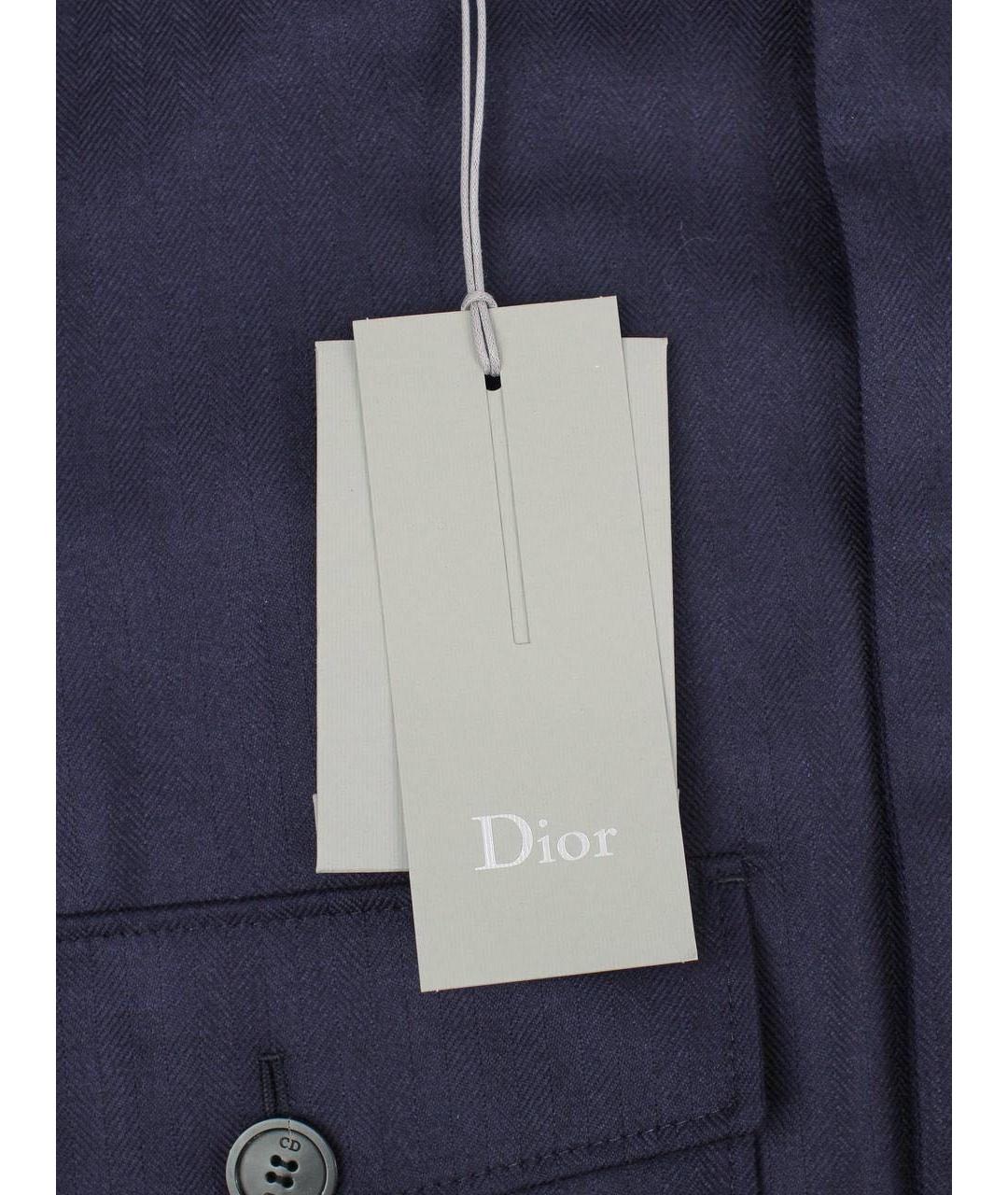 CHRISTIAN DIOR Темно-синяя кашемировая куртка, фото 3
