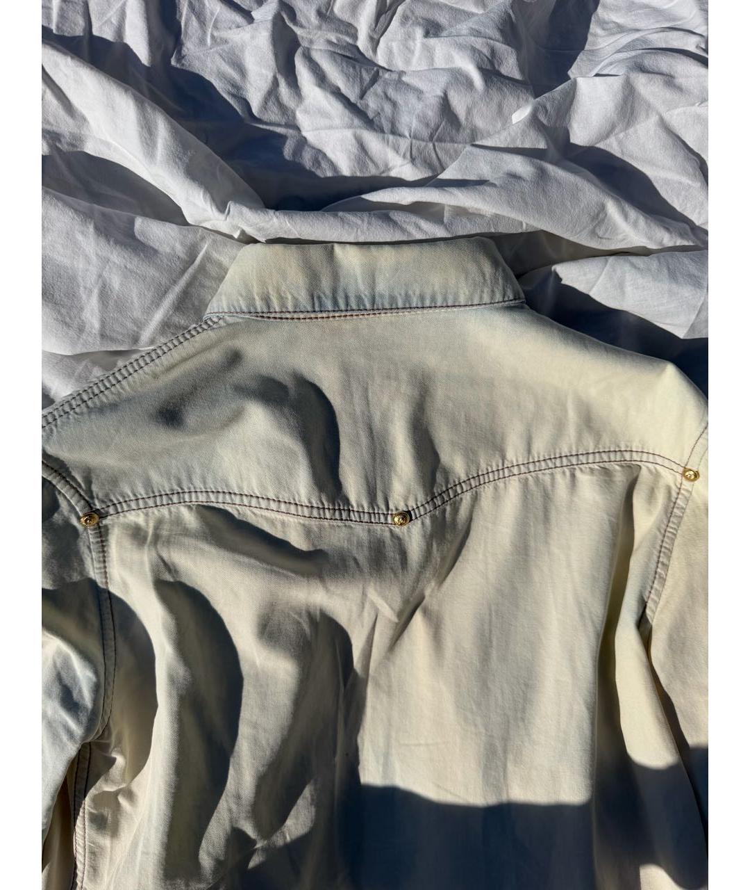 BALMAIN Голубая хлопковая рубашка, фото 6