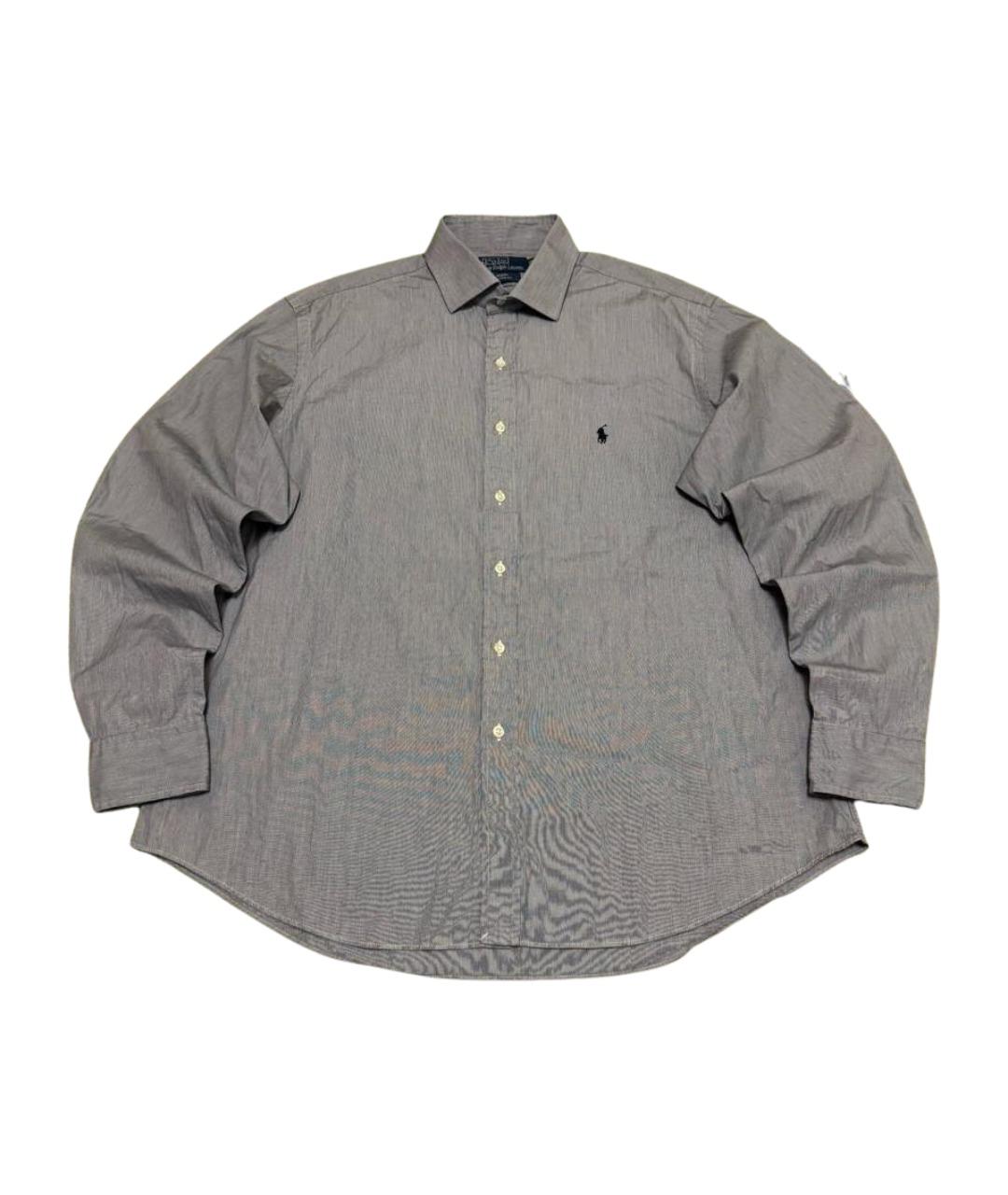 POLO RALPH LAUREN Серая хлопковая классическая рубашка, фото 1