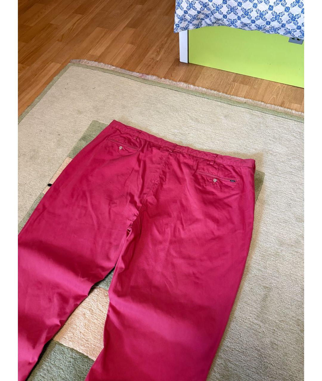 POLO RALPH LAUREN Розовые хлопковые брюки чинос, фото 3