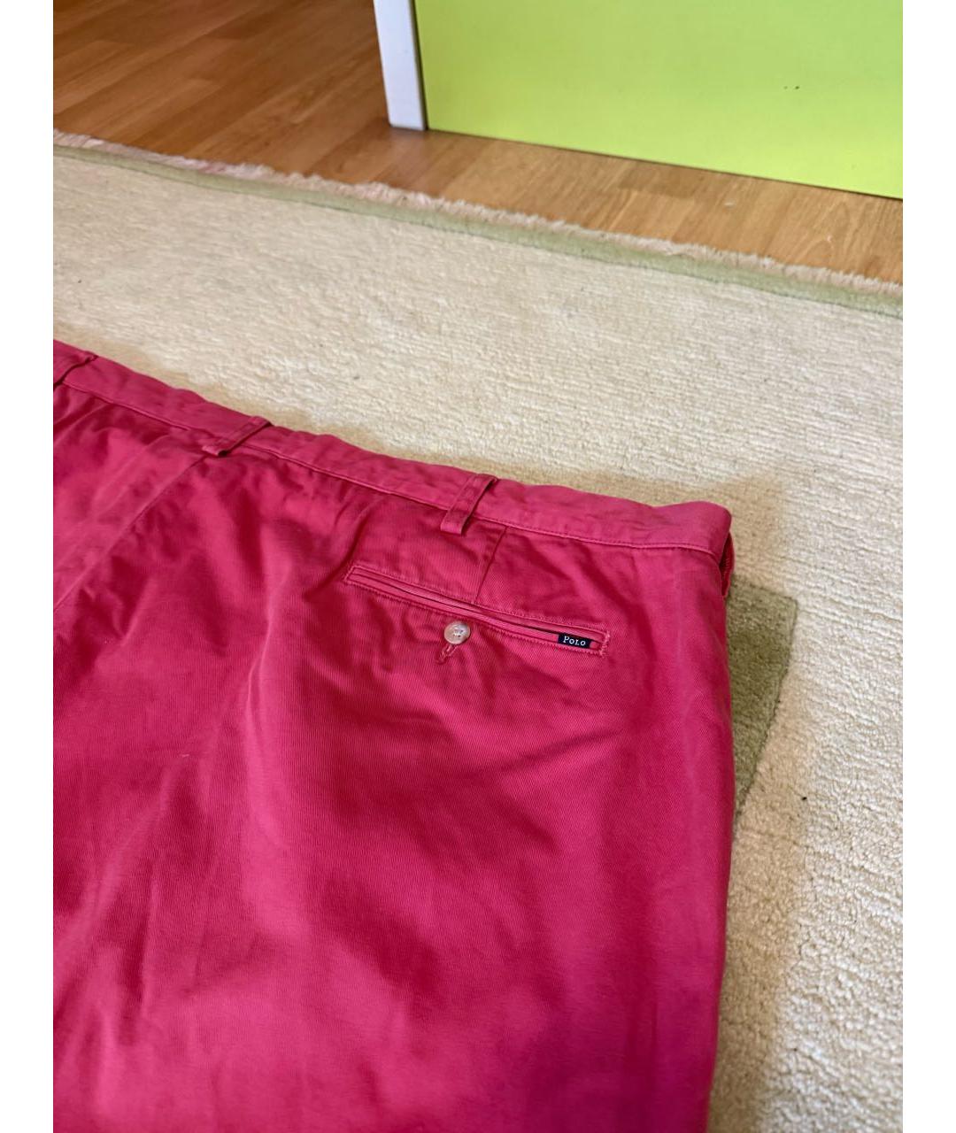 POLO RALPH LAUREN Розовые хлопковые брюки чинос, фото 4