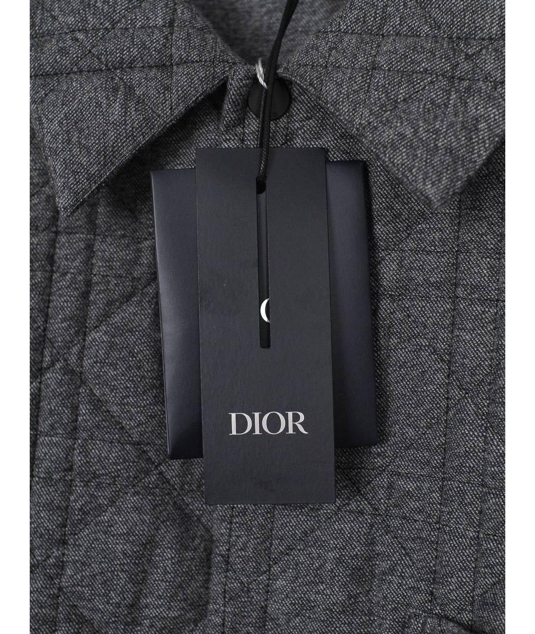 CHRISTIAN DIOR Серая хлопковая куртка, фото 3