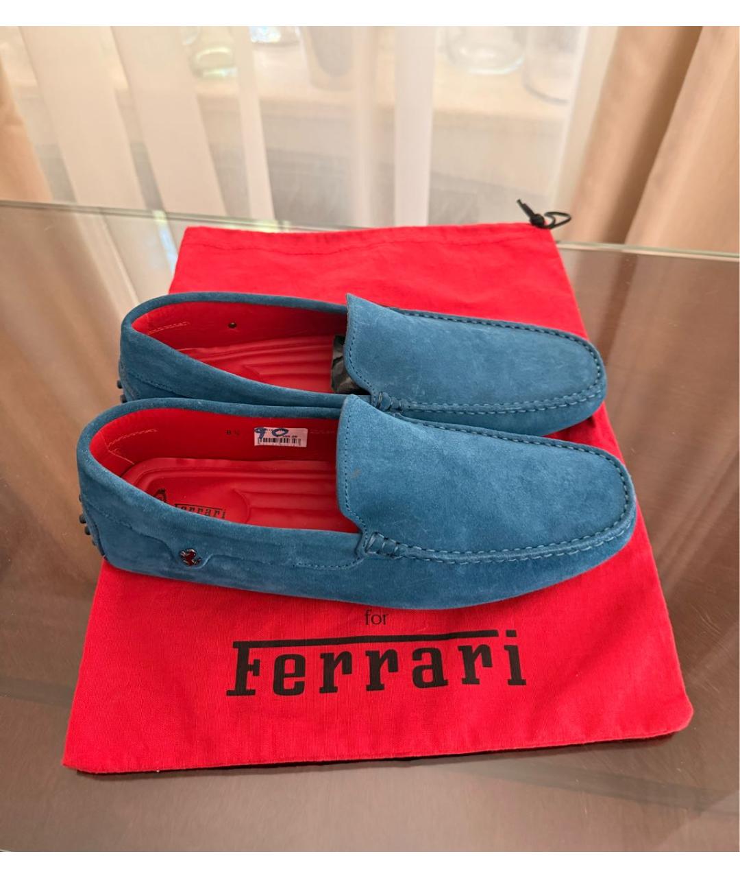 TOD'S Синие замшевые мокасины, фото 7