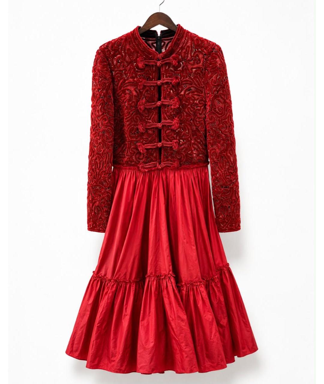 CHRISTIAN DIOR Красное коктейльное платье, фото 9