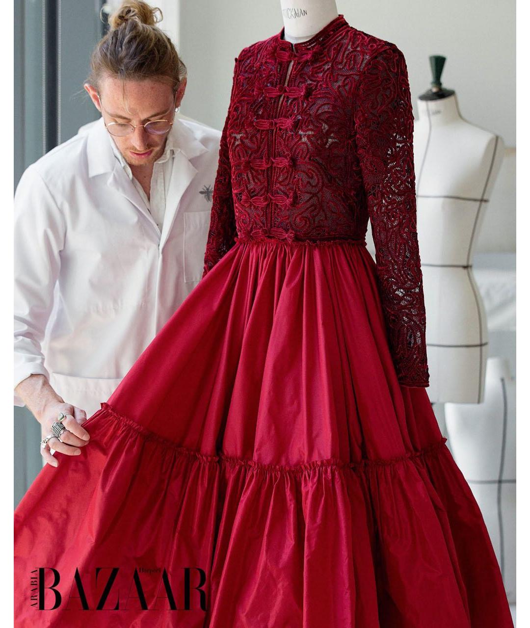 CHRISTIAN DIOR Красное коктейльное платье, фото 4