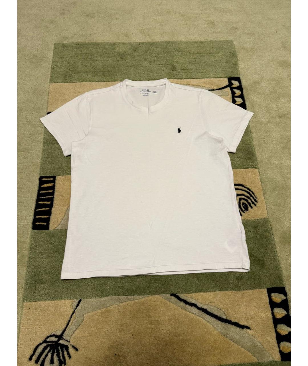 POLO RALPH LAUREN Белая хлопковая футболка, фото 4