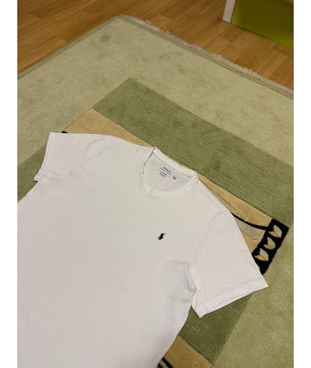 POLO RALPH LAUREN Белая хлопковая футболка, фото 2